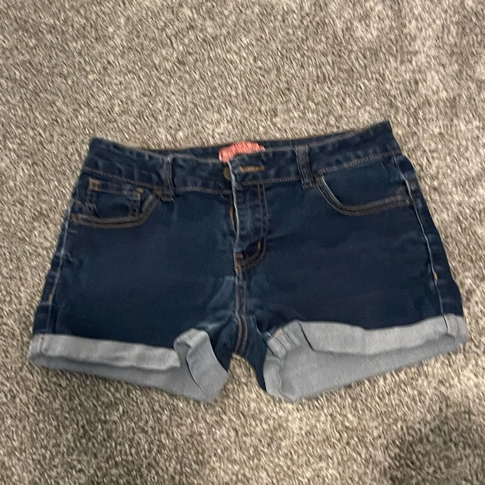 Dark blue jean shorts